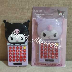 KALKULATOR 8 DIGIT KUROMI HELLO KITTY PORTABLE LUCU CUTE