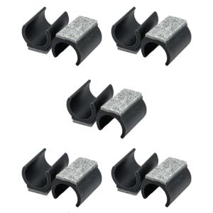 10Pieces Practical Cantilevers Chair Gliders with Sturdy Plastic Felt Pad for Srable and Quiet Movement on Floor