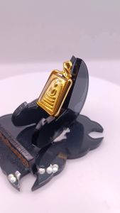 K228 สมเด็จ สมเด็จวัดระฆัง พระสมเด็จ เนื้อ โลหะ สีทอง ขนาด 2x1 ซม. พระสมเด็จระฆัง เลี่ยม กรอบพระ ทองไมครอน