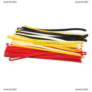 [COD] quanchufjia 50pcs Travel Tags Plastic Bag Loops Colorful Luggage ID Label Strap Holder
