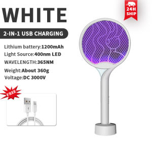 3000V electric mosquito beat powerful mosquito lights 2-in-1 grid beat lithium battery dual-purpose mosquito traps