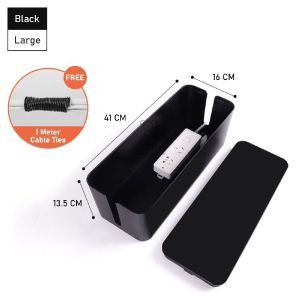🇸🇬 🔥 Koala Home Cable Storage Organizer Box - Cord Protector for Power Cables Chargers & Computer Wires | Durable Multi-Purpose Organizer
