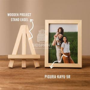 SidsPrint Foto Kayu 5R Termasuk Pigura Kayu Jati Belanda – Cocok untuk Kado & Pajangan