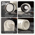 BINCOO Coffee Sealed Jar Press Vacuum to Preserve Fresh Canisters Coffee Storage Tank 304 Stainless Steel Light-proof Storage Tank 400ML/800ML/1200ML. 