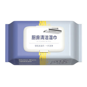 (Small) Kitchen Wipes 80PCS Disposable Berkesan Wet Tissue Cleaning Degreasing Tisu Dapur Tisu Basah 一次性厨房湿纸巾去油去污渍 厨房湿巾