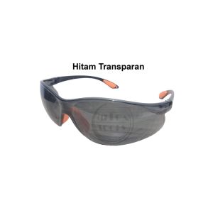 Kacamata Safety Las ANTI UV400 HITAM PEKAT  Kaca Mata Gerinda Glasses Bening Clear Putih