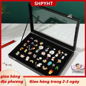 [COD] SHPYHT Giao hàng địa phương Trong suốt chống bụi pin hiển thị hộp cho huy chương Trang sức bộ sưu tập hiển thị Khung pin huy chương hiển thị trường hợp huy hiệu lưu trữ hộp