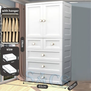 TUSSAH Clothes Storage Wardrobe Cabinet Durabox Cabinet Drawer clothes storage Cabinet with Wheels