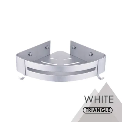 Premium 100% Aluminum Grey Towel Rack Wall Mounted Bathroom Storage Shelf Rust-Proof Toilet Rack No-Drill Organizer