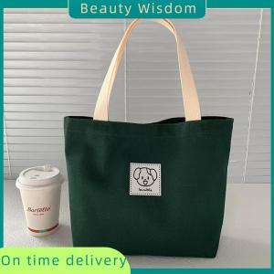 Beauty Wisdom Canvas Bag Women S Large Capacity Simple Shoulder Bag Commuting Handbag