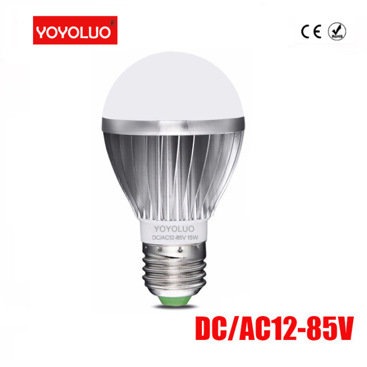 LED low voltage bulb AC DC12V 24V 36V 48V E27 3W 6W 9W 12W 15W 18W