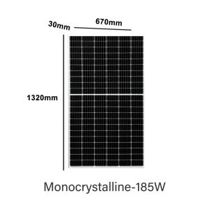 Solar panel 185W 410Watts Monocrystalline Solar Charging Panel  18V Solar Panel High Efficiency Mono Module For Home Boat Camper Trailer Gate Opener