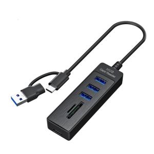 Fast Speed USB Hubs 5Gbps Data Transfer SDTF Reader USB3.0 USB2.0 Port For PC Phone Tablets