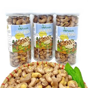 1KG Hạt Điều Rang Muối Tây Nguyên Size A Cồ 385 Hạt VNFoods
