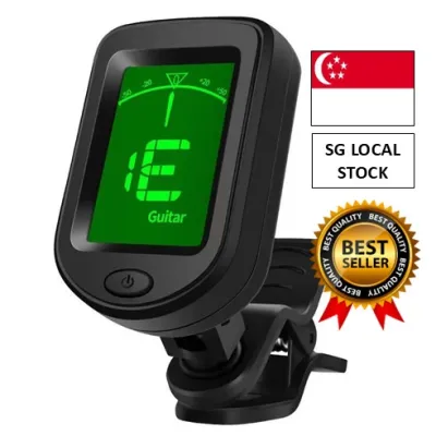 [SG 🚚] Electronic Tuner for Guitar Violin Ukulele & Bass | Stringed Instrument Accessory with Accurate
