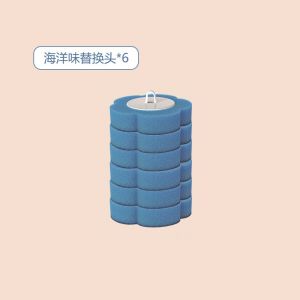 Wall Mounted Disposable Toilet Brush Toilet Bowl Cleaner Replaceable Sponge Brush Head