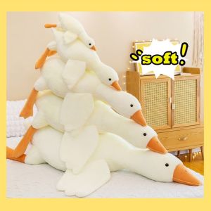 50-160cm Plush White Goose Washable Sleeping Pillow Big White Goose Plush Toy Goose Toy Stuffed Lifelike Big Wings Duck Hug Massage Throw Pillow Boyfriend Cushion