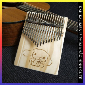 Đàn Kalimba 17 phím hình thỏ đáng yêu QUYNHLEMO Kalimba giá rẻ khắc hình cute tặng đầy đủ phụ kiện