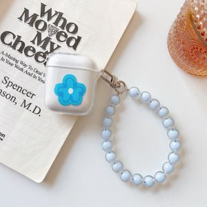 AirPod Earpod Soft Silicon Case Cover Clear Soft TPU Protective Cover Compatible with Keychain