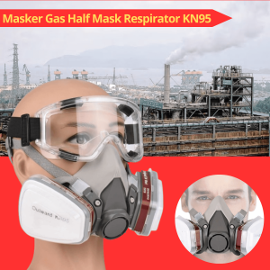 JAYA TaffGUARD Masker Gas Respirator Full Face / Masker Cat Safety Industrial Mask untuk polusi