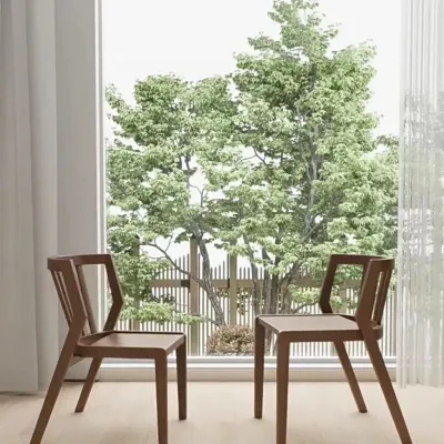 Balcony Leisure Table And Chairs Three Piece Set Solid Wood Set Tea Table Combination Round Table Small Tea Table