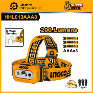 Đèn pin đội đầu INGCO HHL013AAA8 dùng pin 3AAA
