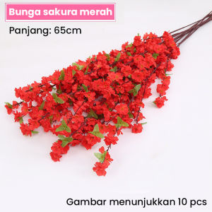 110 / 65cm Bunga Sakura Buatan Dekorasi Pernikahan Dekorasi Kamar Sakura Palsu