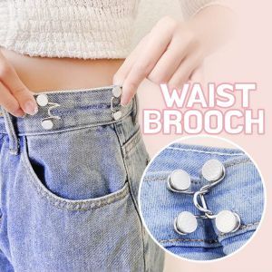 Detachable Pants Waist Brooch Adjustment Waist Pin Needle Korean Fashion Universal Metal Button Jeans Buckle Needle