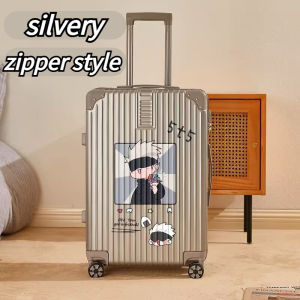 【LDIES】[Double Zipper&Scientific zoning]Luggage crash and scratch resistant cabin luggage with comic pattern dry wet separation 20/22/24/26/29 inch suitcase trolley case lightweight carry