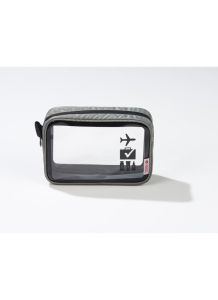 Travel Sentry Carry-On Toiletry Pouch Black Grey