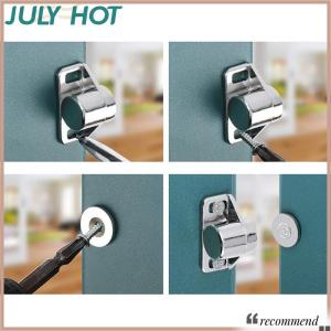 [JULYHOT] ประตูตู้แม่เหล็กจับประตูเฟอร์นิเจอร์ปิดแน่นหนาแข็งแรงทนทานแม่เหล็กนีโอดีเมียมสลัก