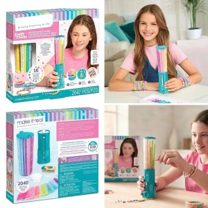 GOLFDIN PVC Click Bracelet Maker Kit Beaded Handmade Jewelry Making Kit Easy Click Beaded DIY toys Girls