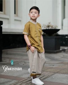 Setelan Muslim Koko Anak Ghazwan (one set with sarcel) by El-fath