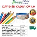 Dây điện cadivi đơn CV 1.0, 1.5, 2.5, 4.0, 6.0, 8.0, 10.0, đen, đỏ, vàng, xanh, vàng xanh | lõi đồng cao cấp | bền bỉ và bóng | dẫn điện tốt (lẻ 1m). 