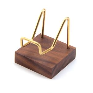 HUADIN Home Office Show Room Home Decoraition Ores Agate Rocks Wood Support Base Rack Display Holder Mineral Stand