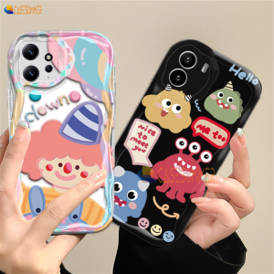 ID (Lokal Ready) Casing hp Xiaomi Poco X5 5G Poco C40 Poco M3 Pro Poco X3 NFC M3 X3 GT M5S Monster Kecil Yang Lucu Hantu 3D Bergelombang Wavy Curved Edge Soft Case