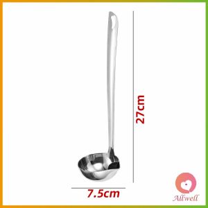 AW กระบวยสแตนเลสหนาอย่างดี คุณภาพดี พร้อมจัดส่ง กระบวยน้ำซุบ Spoon with oil filter