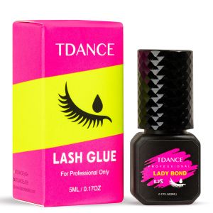 TDANCE Eyelash Extension Glue Lash Extension Adhesive/0.3 Sec Dry/Retention – 7 Weeks/Lash Extension Glue for Professional Lash Artist Use (0.17 fl.oz / 5ml