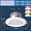 LED Downlight Power Pin Light 5W/7W/9W/12W Aluminum Material Home Use ...