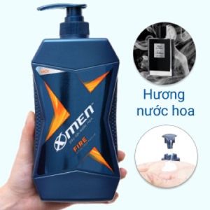 Dầu Gội XMen Fire/ wood 650G Nước Hoa Thơm Mạnh Mẽ-