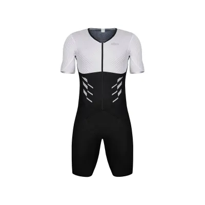 NEW Outdoor ROKA mens trisuit triathlon cycling skinsuit swimming running jumpsuits roupas ciclismo summer mtb bike clothing