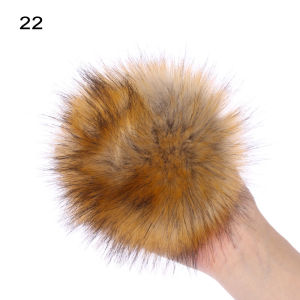 GOUPO 15cm To lớn Beanies Cap Pom Fur Pompom Sự bắt chước Mũ len Skullie