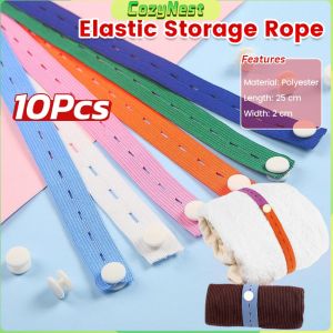 C.N. 10pcs/set Clothes Storage Elastic Band Multi-Purpose Binding Belt Folding Quilts Sweater