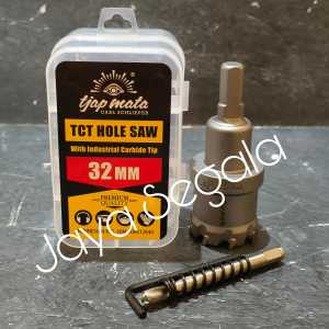 Tjap Mata hole saw TCT 32mm Bor pelubang baja stainless besi alumunium