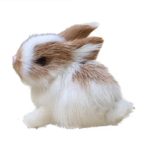 MMLUCK 5 cm Sống động như thật Quà sinh nhật Người mẫu Lông thú Thu nhỏ Thỏ sang trọng Đồ chơi trẻ em lễ Phục sinh Thỏ mô phỏng
