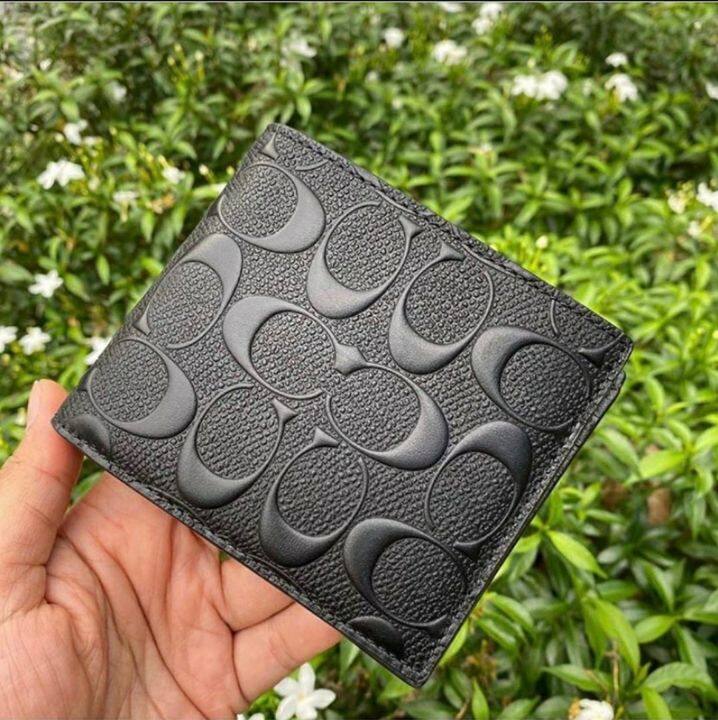 Coach on sale wallet black