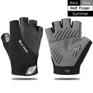 Tây Đi Xe Đạp Nửa Ngón Tay Thoáng Khí Găng Tay Đi Xe Đạp Chống Trượt 3D Pad MTB Đường Găng Tay Đi Xe Đạp Người Đàn Ông Thể Thao Cho Nữ Găng Tay Xe Đạp