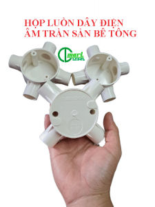 Bộ Hộp Nối Tròn 4 Ngã Phi 20 Nanoco