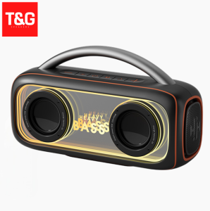 HEAVY BASS BASS-34 TWS Bluetooth V5.4 Trendy Luxury Multi Input Speaker Handheld Design with Cool Light Effect