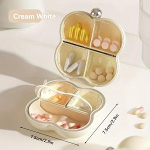 Medicine Pill Box Jewellery Storage Case Medicine Storage Organizer Container Kotak Pemotong Ubat Lightweight 7 Compartment Medicine Case